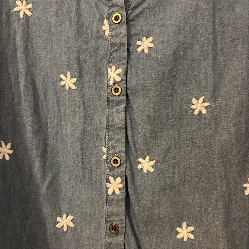 Jane + Delancey Blue Floral Button-Up Dress - Picture 8 of 9